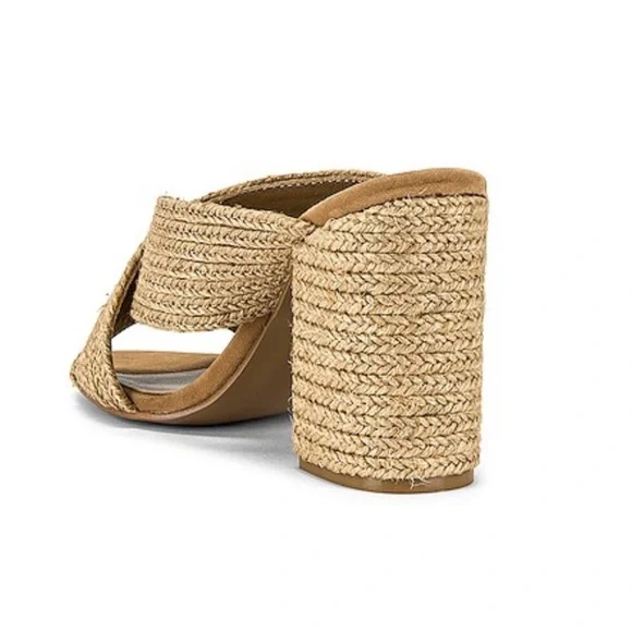 Raye Nix Heel In Natural Sandals Size 6.5 - Picture 11 of 13